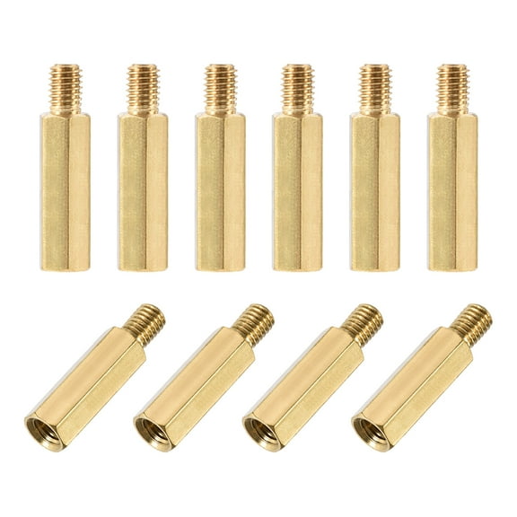 M5 x 25 mm + 7 mm Male to Female Hex Brass Spacer Standoff 10pcs