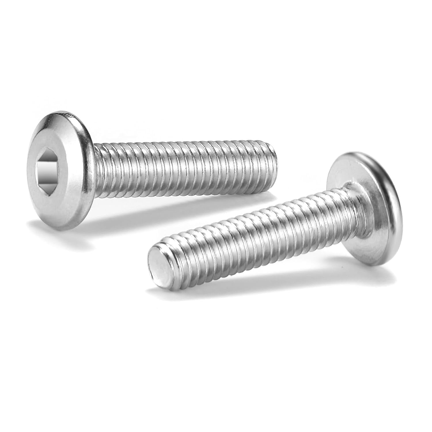 10 PCS M8-1.25 X 40mm Flat Head Socket Cap Screws - 304 Stainless Steel, DIN7991