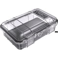 thumbnail image 1 of Pelican Micro Case M50 Black Clear Lid, Waterproof, Crushproof, Dustproof, IP67 Rated Protection Submergible, 1 of 5