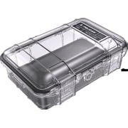 Pelican Micro Case M50 Black Clear Lid, Waterproof, Crushproof, Dustproof, IP67 Rated Protection Submergible