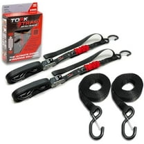 M500 Bundle | 14' x 1'' Spring Loaded Tie Down Straps with 20' Extensions- 1,500LB Max Load - Just Pull Alternative to Ratchet Straps - Integrated Soft Loops (2-Pack)