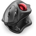 thumbnail image 1 of M511 Wireless Trackball Mouse, Rechargeable Ergonomic Thumb-Control Mouse with Tilt Stand, Smooth & Precision Tracking, 3 Device Connection (Bluetooth or USB Receiver), for PC/Mac/Laptop-Red, 1 of 4