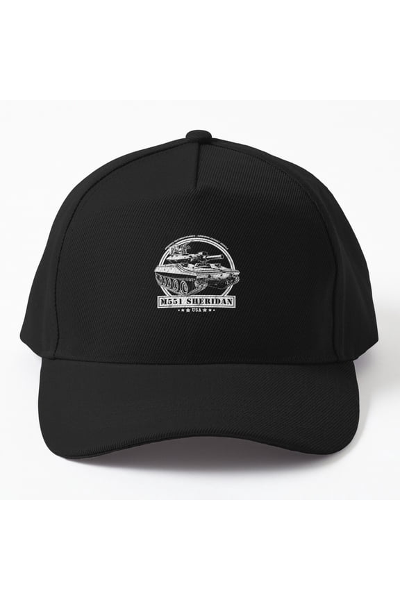 M551 Sheridan Baseball Cap, Armored Military Vehicle Graphic Design, Classic Hat