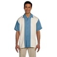 thumbnail image 1 of M575 Mens Two Tone Camp Shirt - Cloud Blue/Creme - 3X-Large, 1 of 2