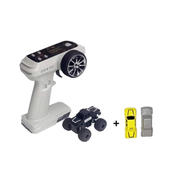 M58 1/58 Scale Mini RC Off-Road Vehicle, 2.4G Full Proportional Remote Control Car with Metal Gears & Realistic Lights, RTR Crawler for Teens and Adults