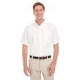 thumbnail image 1 of M582 Harriton Men's Short-Sleeve Twill Shirt Teflon - White - 4XL, 1 of 3