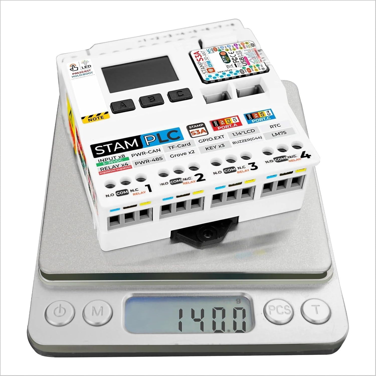M5Stack Official M5stamp PLC Controller with M5stampS3 - Programmable ...