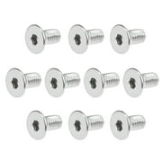 M5x10mm Flat Head Machine Screws Inner Hex Screw 304 Stainless Steel Fasteners Bolts 20 Pcs
