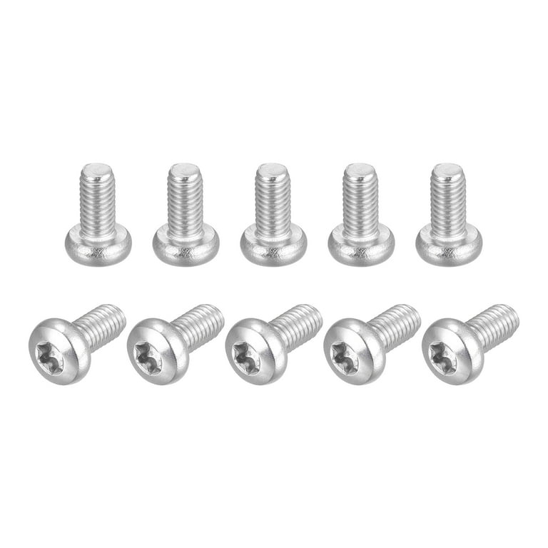 M3x20mm Torx Security Screws - 20pcs 316 Stainless Steel Pan Head, T10 Bit