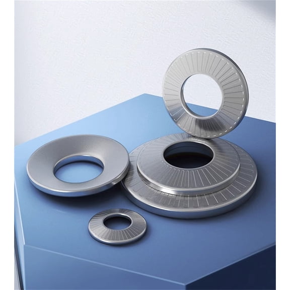 M5x12 (30pcs)Middle side Belleville Washers Conical Disc Spring Cup Washers 304 Stainless Steel, including narrow, medium and wide edges.