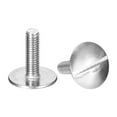 thumbnail image 1 of M5x18mm Extra Large Flat Head Slotted Screws, 5 Pack 304 Stainless Steel Bolts, 1 of 5