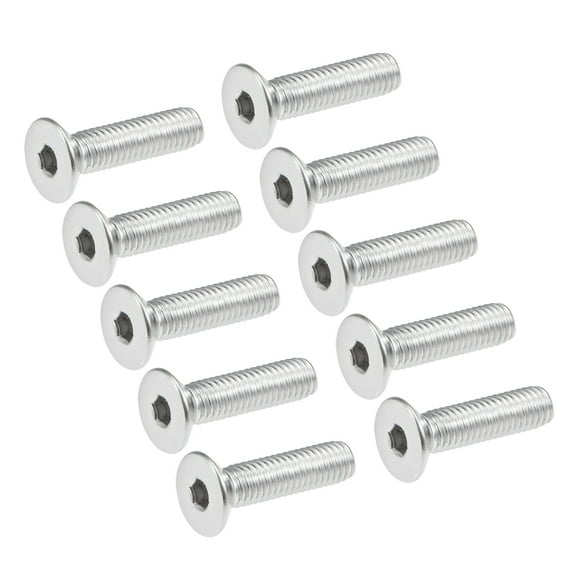 M5x20mm Flat Head Machine Screws Inner Hex Screw 304 Stainless Steel Fasteners Bolts 20 Pcs