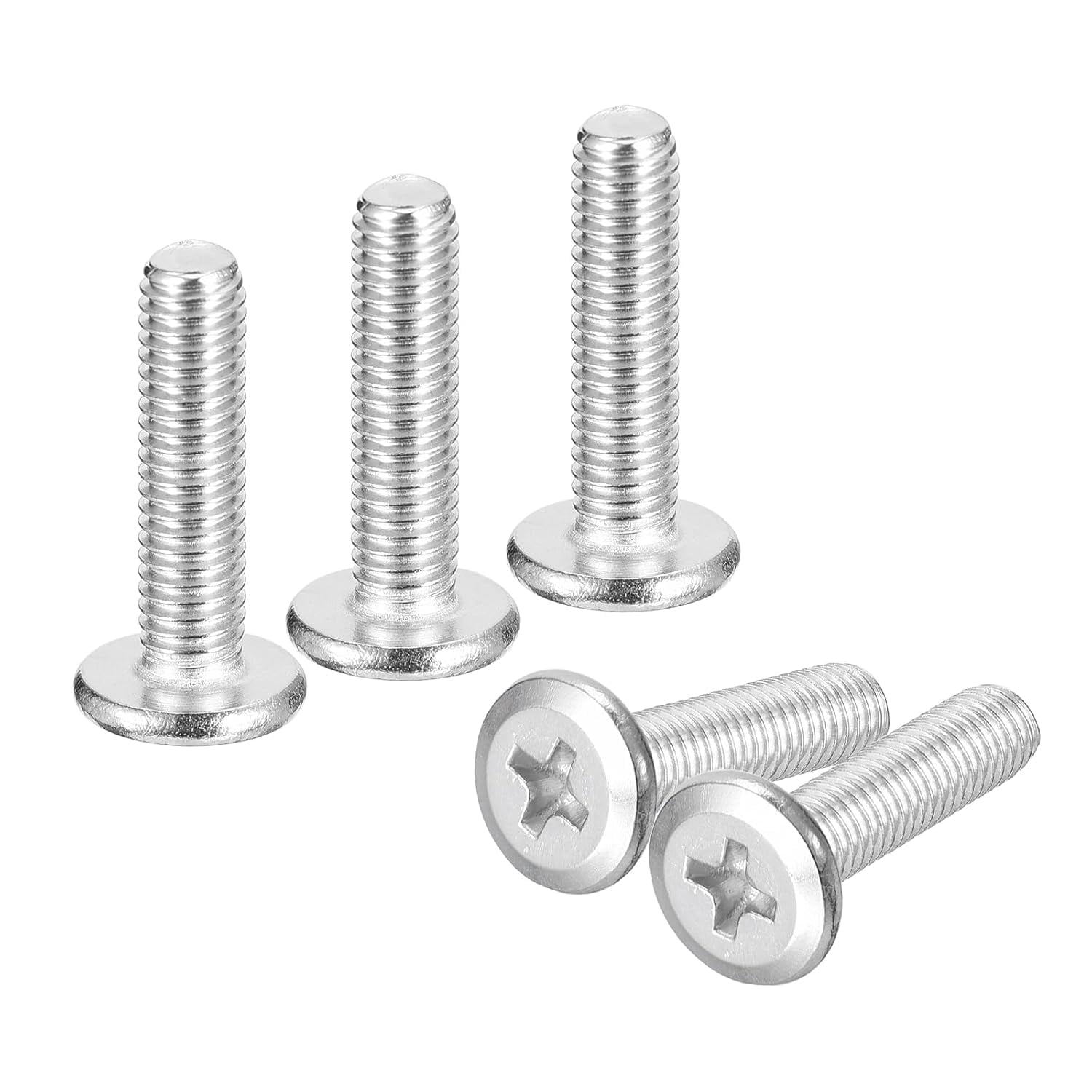 M5x20mm Flat Round Head Phillips Head Screws, 10Pcs 304 Stainless Steel ...