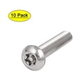 thumbnail image 1 of M5x25mm 304 Stainless Steel Button Head Torx Security Tamper Proof Screws 10pcs, 1 of 5