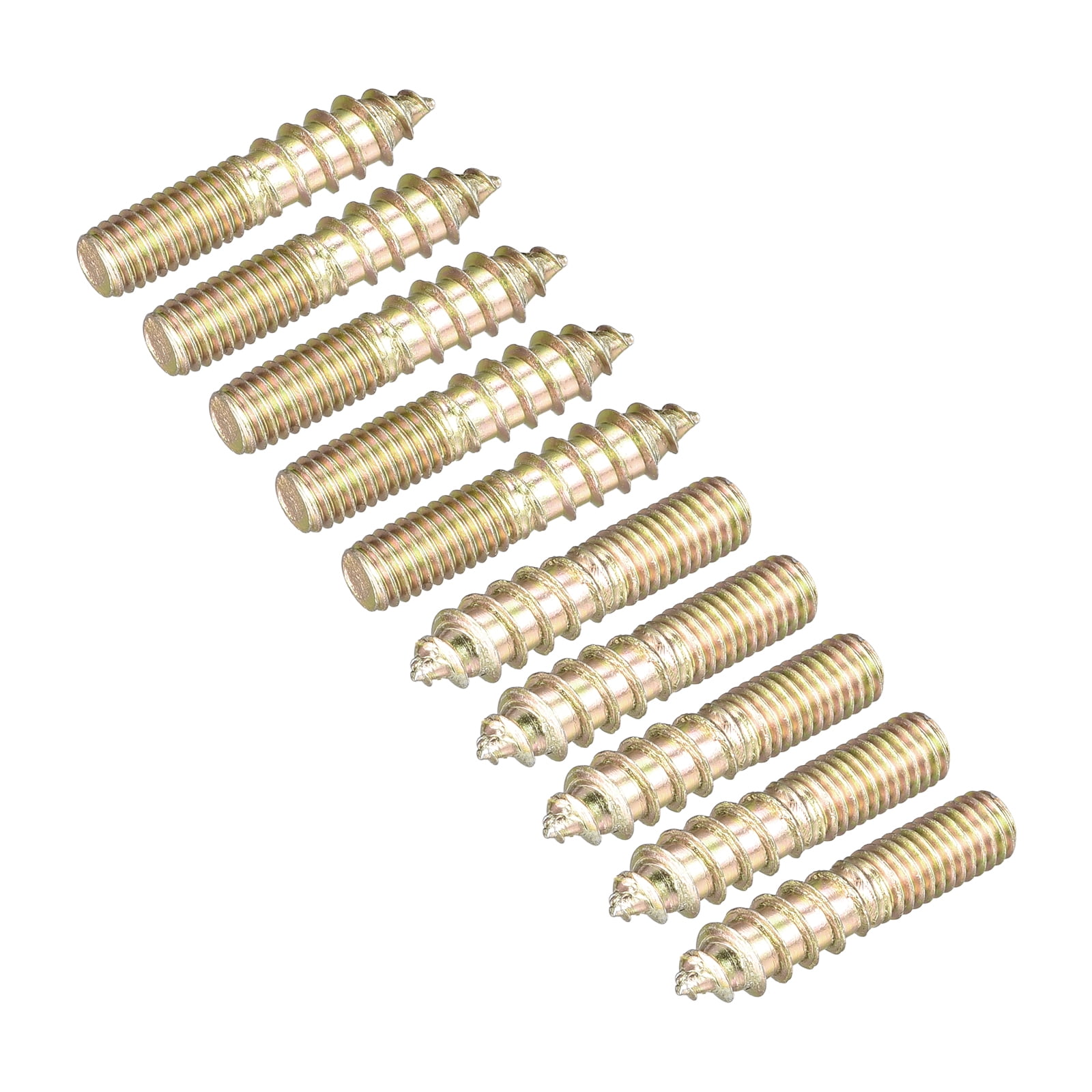 M5x25mm Hanger Bolts, 12 Pack Double Ended Thread Dowel Screws for Wood ...