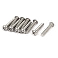 thumbnail image 1 of M5x30mm 304 Stainless Steel Button Head Torx Security Tamper Proof Screws 10pcs, 1 of 5