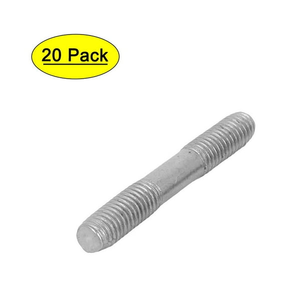 M5x35mm 304 Stainless Steel Double End Thread Stud 20pcs