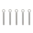 thumbnail image 2 of Uxcell M6 X 25mm Lifting Shoulder Eye Bolt 304 Stainless Steel Lifting Ring Threaded Eyebolt With Nuts And Washers 5pcs 2 of 13