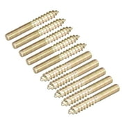 M5x40mm Hanger Bolts, 12 Pack Double Ended Thread Dowel Screws for Wood Furniture