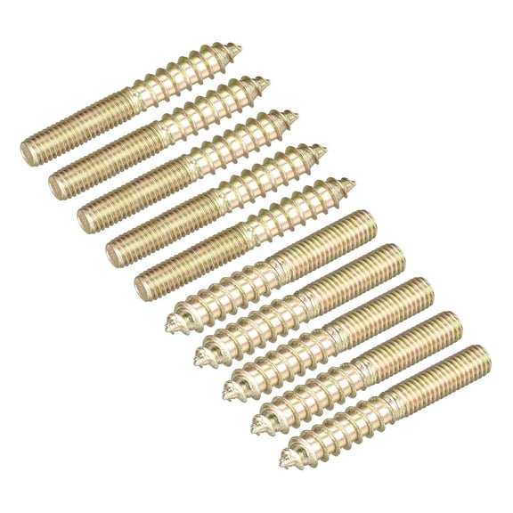 M5x40mm Hanger Bolts, 12 Pack Double Ended Thread Dowel Screws for Wood Furniture
