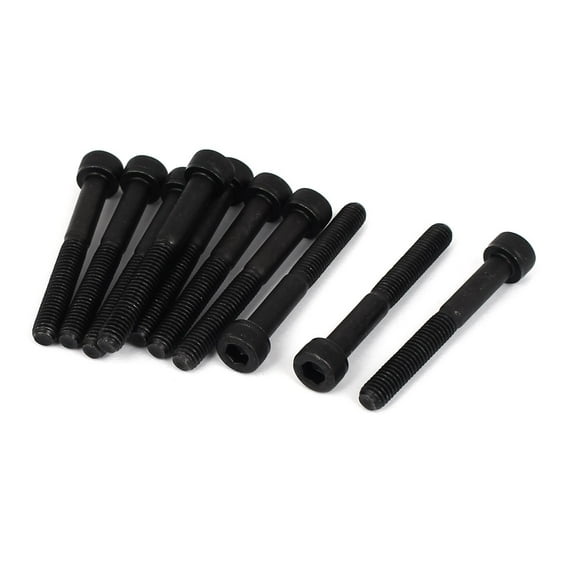 M5x40mm Metric Thread Alloy Steel Socket Cap Head Screws Bolts DIN 912 10 Pcs