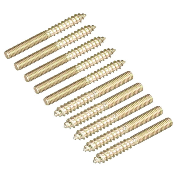 M5x50mm Hanger Bolts, 20 Pack Double Ended Thread Dowel Screws for Wood Furniture