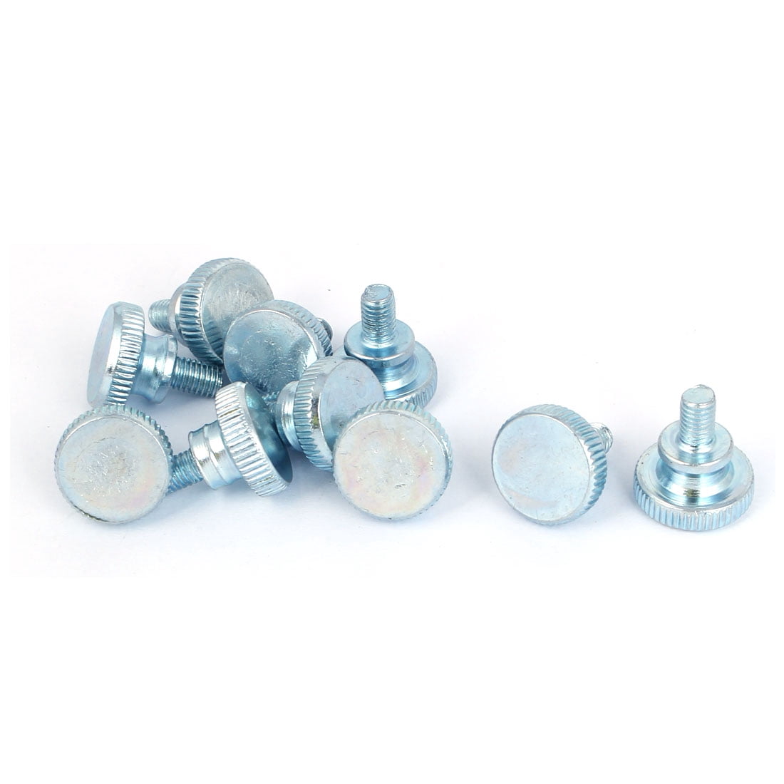 1/5x M3 M4 M5 M6 M8 M10 GB835 304 Stainless Steel Knurl Flat Round Head Hand Tighten Thumb Screw Curtain Wall Glass Bolts DIN653 - 13