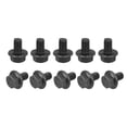 thumbnail image 1 of M5x8mm Hex Serrated Flange Bolts 10.9 Grade Carbon Steel Screws 25 Pack, 1 of 5