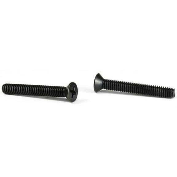 M6-1.0 x 14 mm Machine Screws / Phillips / Flat Head / Steel / Black Oxide / DIN965 - 1000 Piece Carton