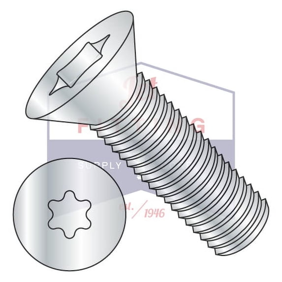 M6-1.0 x 20mm Machine Screws | Metric | Six-Lobe (Torx) | Flat Head (90 Deg.) | Steel | Zinc ROHS | ISO14581 (Quantity: 5000)