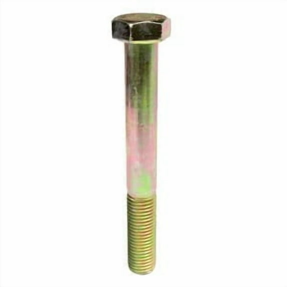 M6-1.0 x 30mm Hex Head Cap Screws, Steel Metric Class 10.9, Zinc Yellow Plating (Quantity: 100 pcs) - Coarse Thread Metric, Partially Threaded, Length: 30mm Metric, Thread Size: M6 Metric