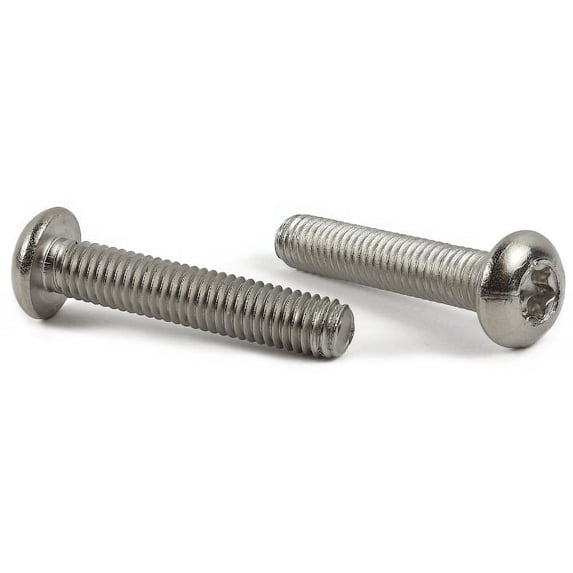 M6-1.0 x 35 mm Machine Screws / Six-Lobe (Torx®) / Button Head / Class 10.9 / Zinc - 2000 Piece Carton