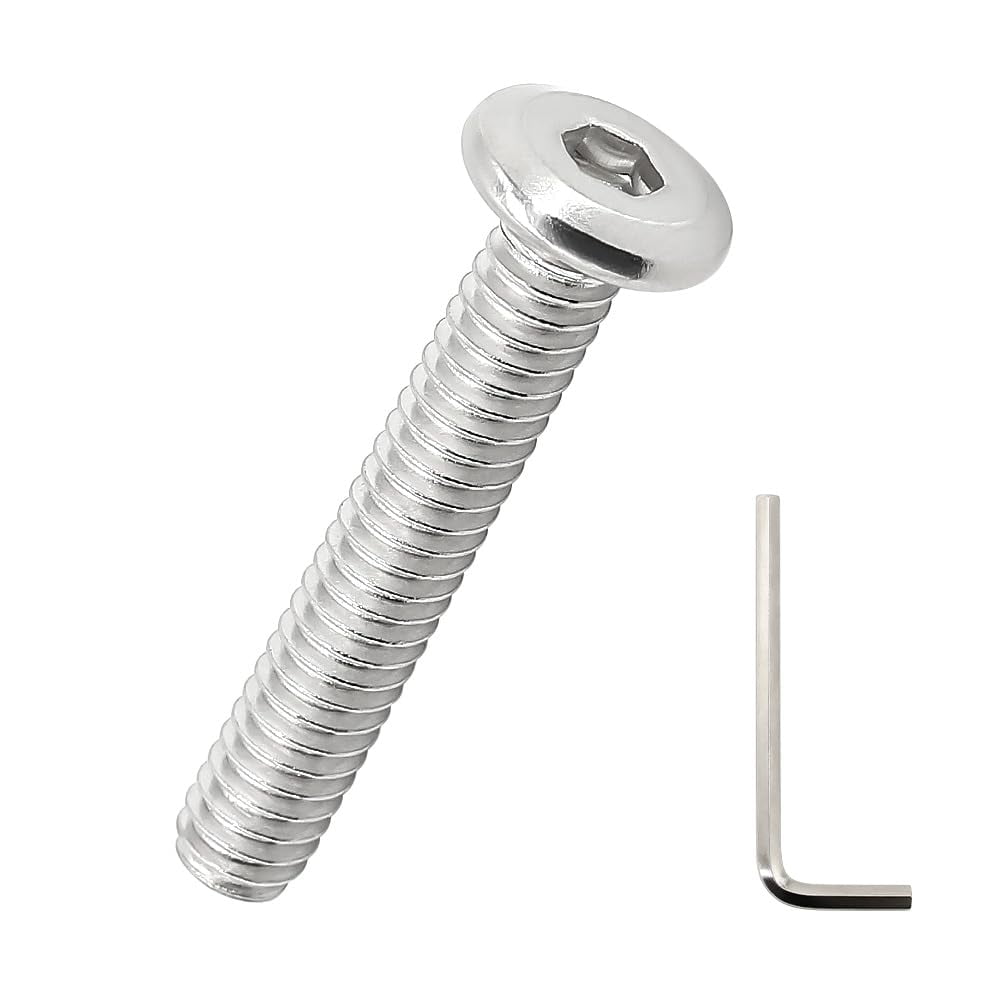 M6-1.0 x 40mm Flat Head Hex Socket Cap Screws 20 Pcs, 18-8 (304 ...