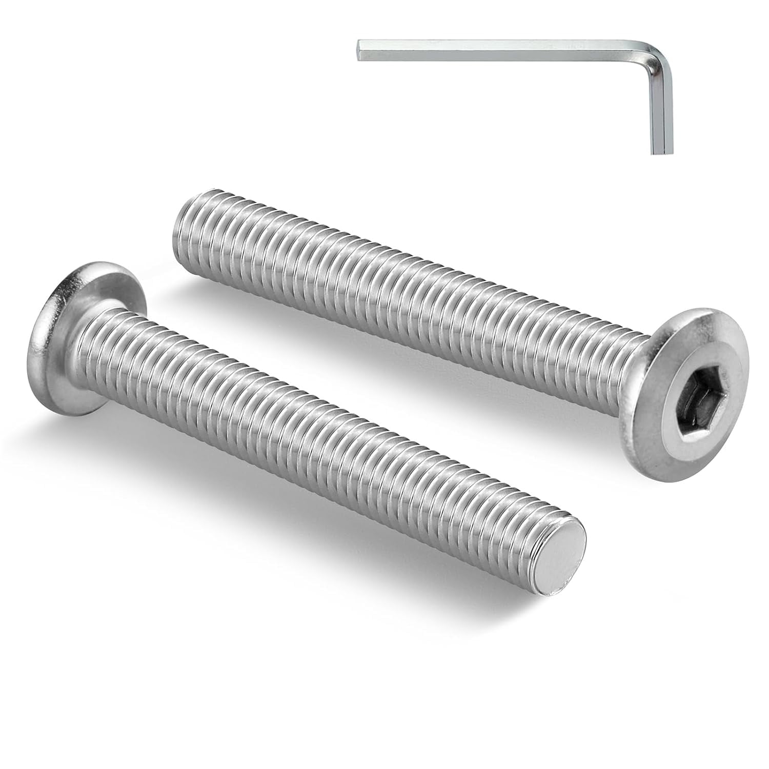 M6 304 Stainless Steel Flat Head Countersunk Hex Socket Cap Screws Bolts DIN7991