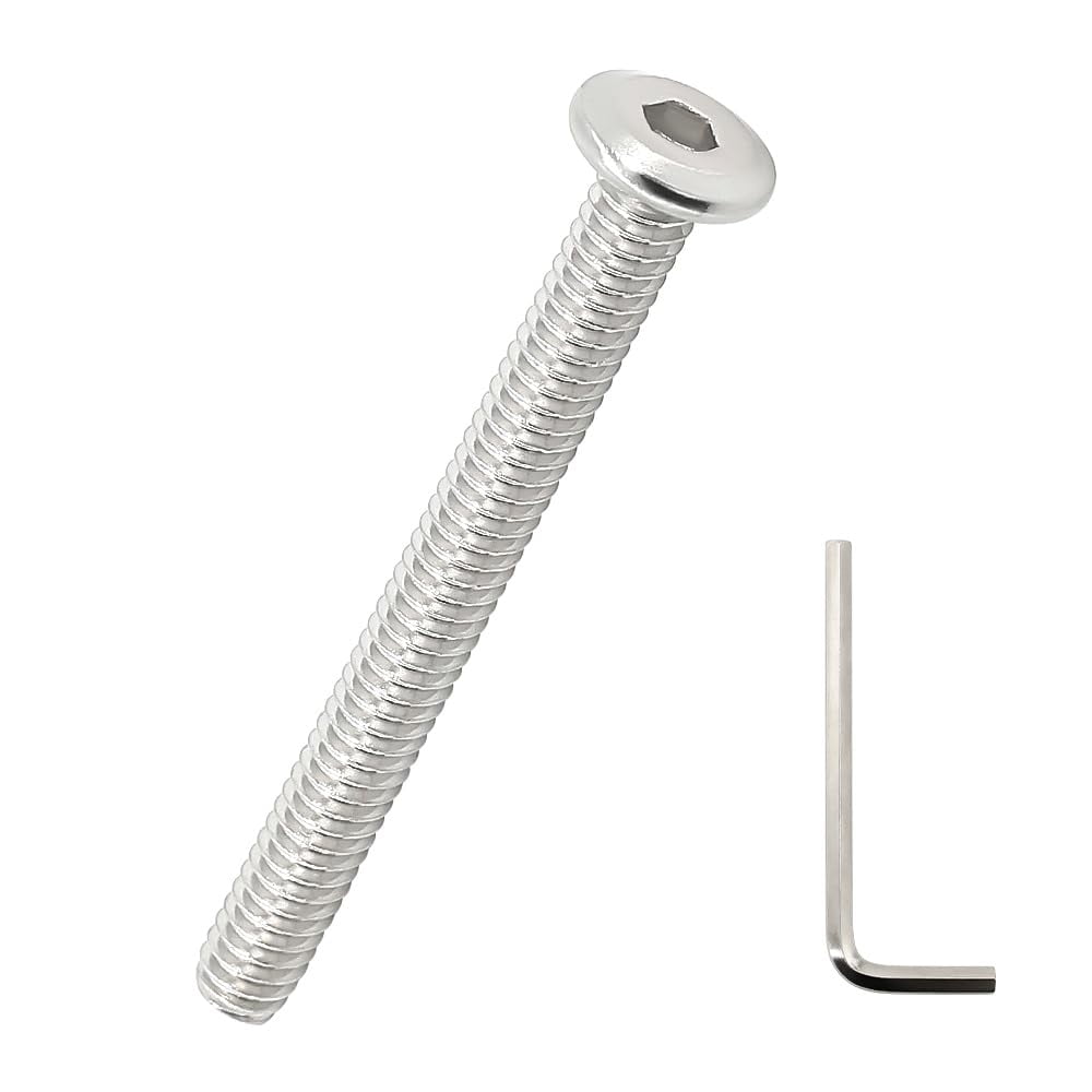 M6-1.0 x 85mm Flat Head Hex Socket Cap Screws 10 Pcs, 18-8 (304 ...