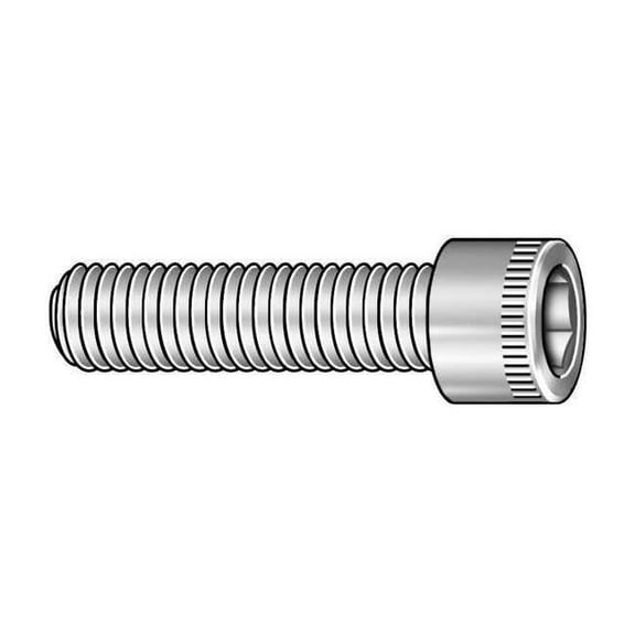 M6-1.00 Socket Head Cap Screw, Socket, Black Oxide Steel, 30 mm Length, 100 PK