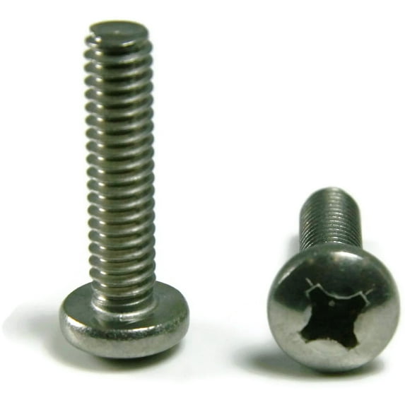 M6-1.00 x 45mm Machine Screws / Phillips / Pan Head / 18-8 Stainless Steel (Quantity: 800 pcs)