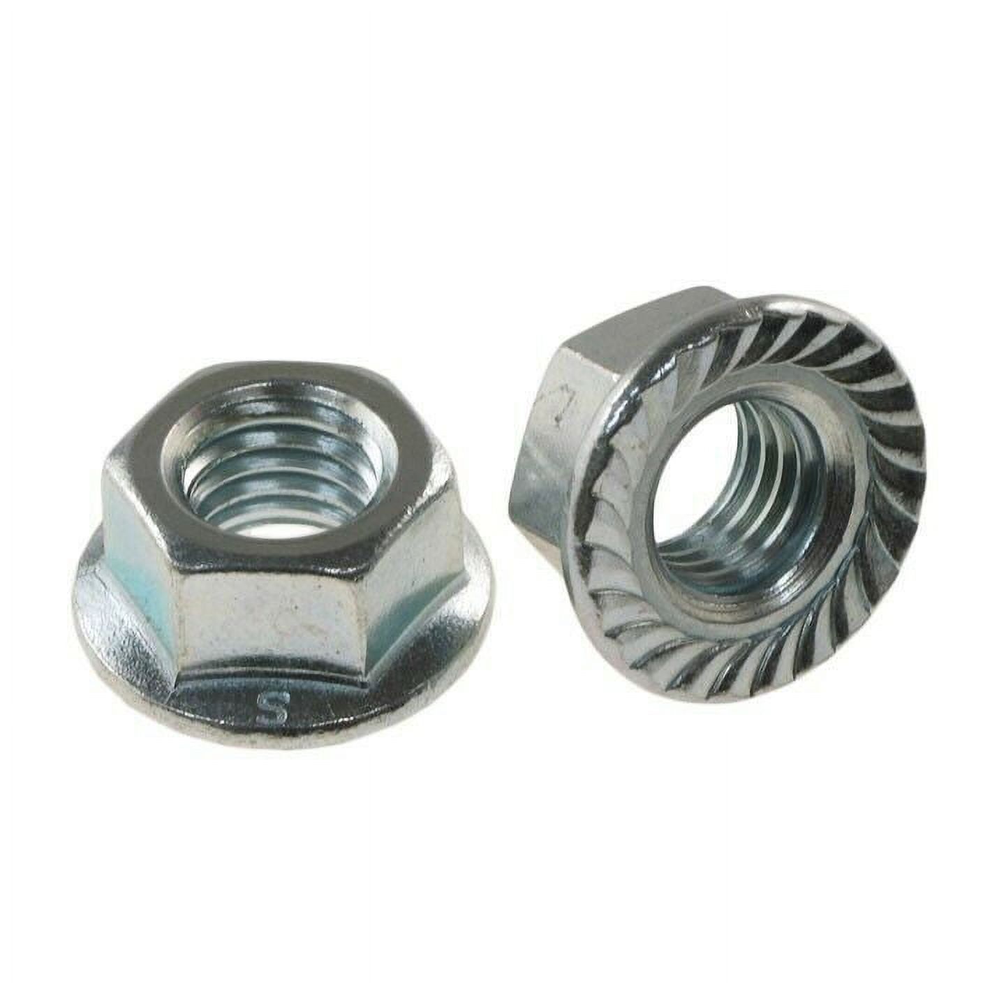 M61mm Metric flange nuts serrated Stainless steel 188 A2 50 pcs