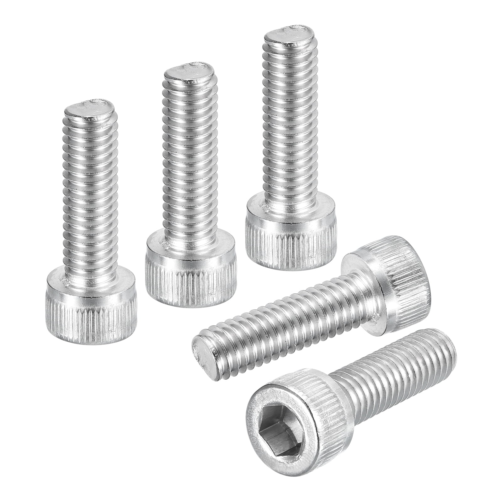 M6-1x20 Socket Head Cap Screws Bolts - 50Pack - Good for Road Bicycle - 304 Stainless Steel - Silver