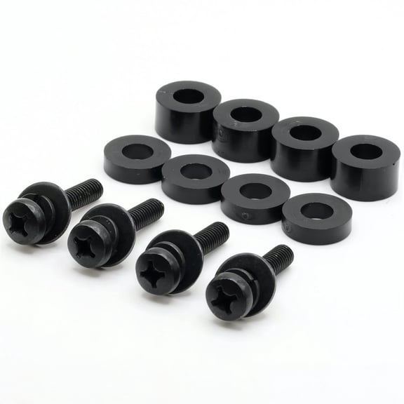 M6 30mm TV Wall Mount Screws - Universal Metric M6 Mounting Hardware Kit - Includes Washers and Spacers for M6 12mm to M6 30mm Installations. VESA Compatible - Any TV Brand.