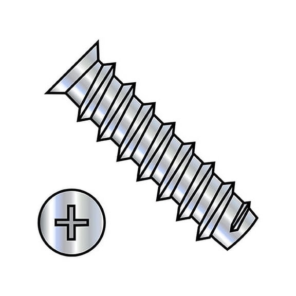 M6.3X10 Metric Phil Flat 7.0-7.3HD OD European Drawer Slide Screw Full Thread Zinc (Pack Qty 9,000) BC-M6.310DEPF