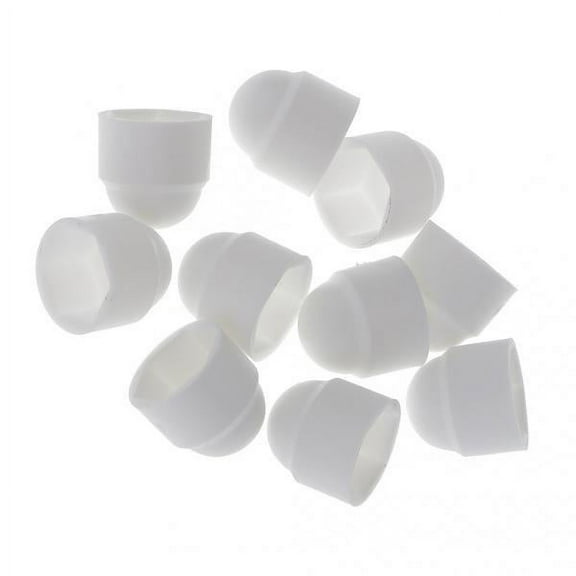 M6 (6mm) White Nut / Cover Caps 10MM Spanner Size -