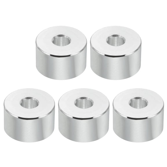 M6 Aluminum Spacers, 5Pcs Metal Spacer Aluminum 6.5mm ID x 20mm OD x 12mm L for 1/4" or M6 Screw Bolts