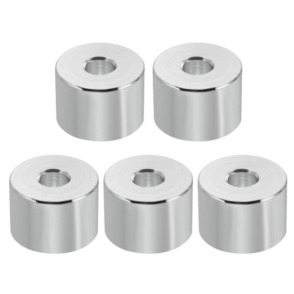 M6 Aluminum Spacers, 5Pcs Metal Spacer Aluminum 6.5mm ID x 20mm OD x 14mm L for 1/4" or M6 Screw Bolts