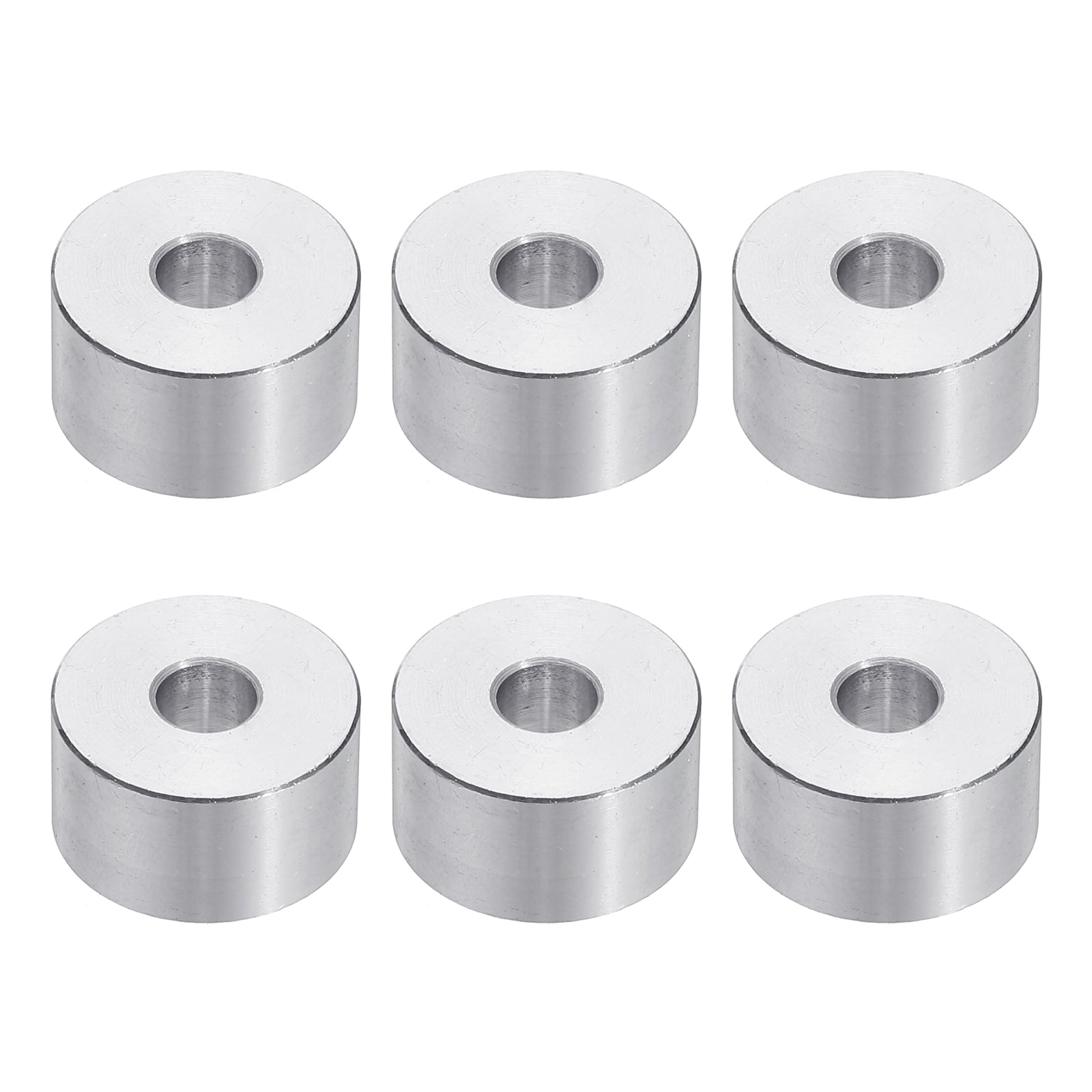 PATIKIL M10 Aluminum Spacers, 12 Pcs Metal Spacers Aluminum 10.5mm ID X 20mm Od X 10mm L Aluminum Spacer Screw Standoff Round For 38 Or M10 Screw Bolts - View #2