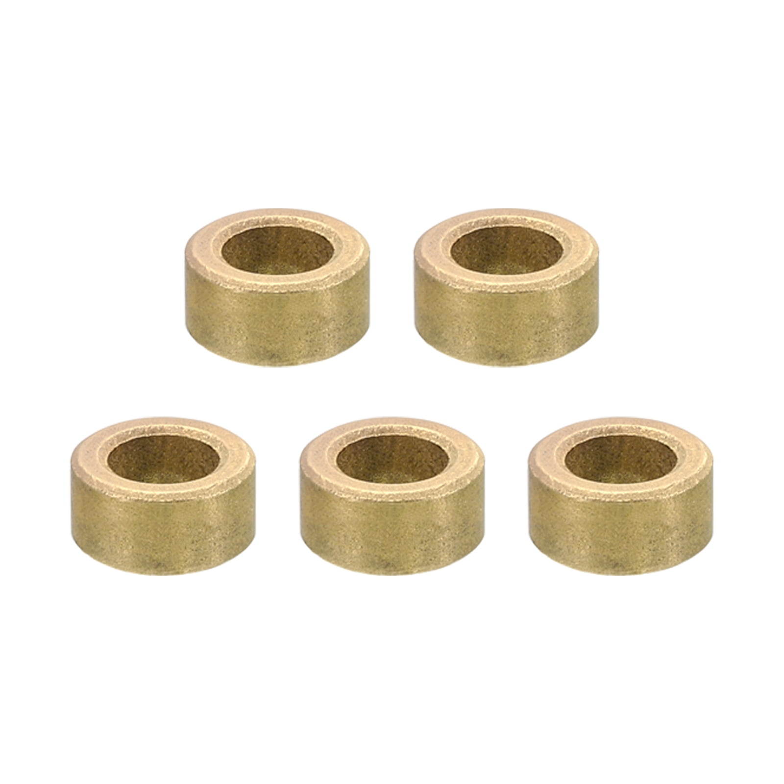 PATIKIL M10 Aluminum Spacers, 10 Pcs Metal Round Standoff 10.5mm ID X 24mm OD X 3mm L For 3/8" M10 Screw Bolts