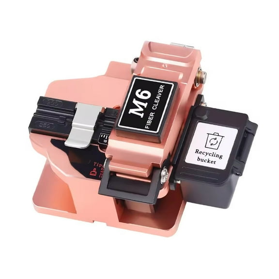 M6 Fiber Optic Cutter Rose Gold Precision Automatic Return Fiber Cutter Hot Melt Cable Cutter Fiber Cleaver ,High Precision Cleaves