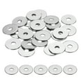 thumbnail image 1 of M6 Flat Washer for Screw, 30Pcs 304 Stainless Steel Washers 6MM ID x 25MM OD x 2MM Thick(Silver Tone), 1 of 6