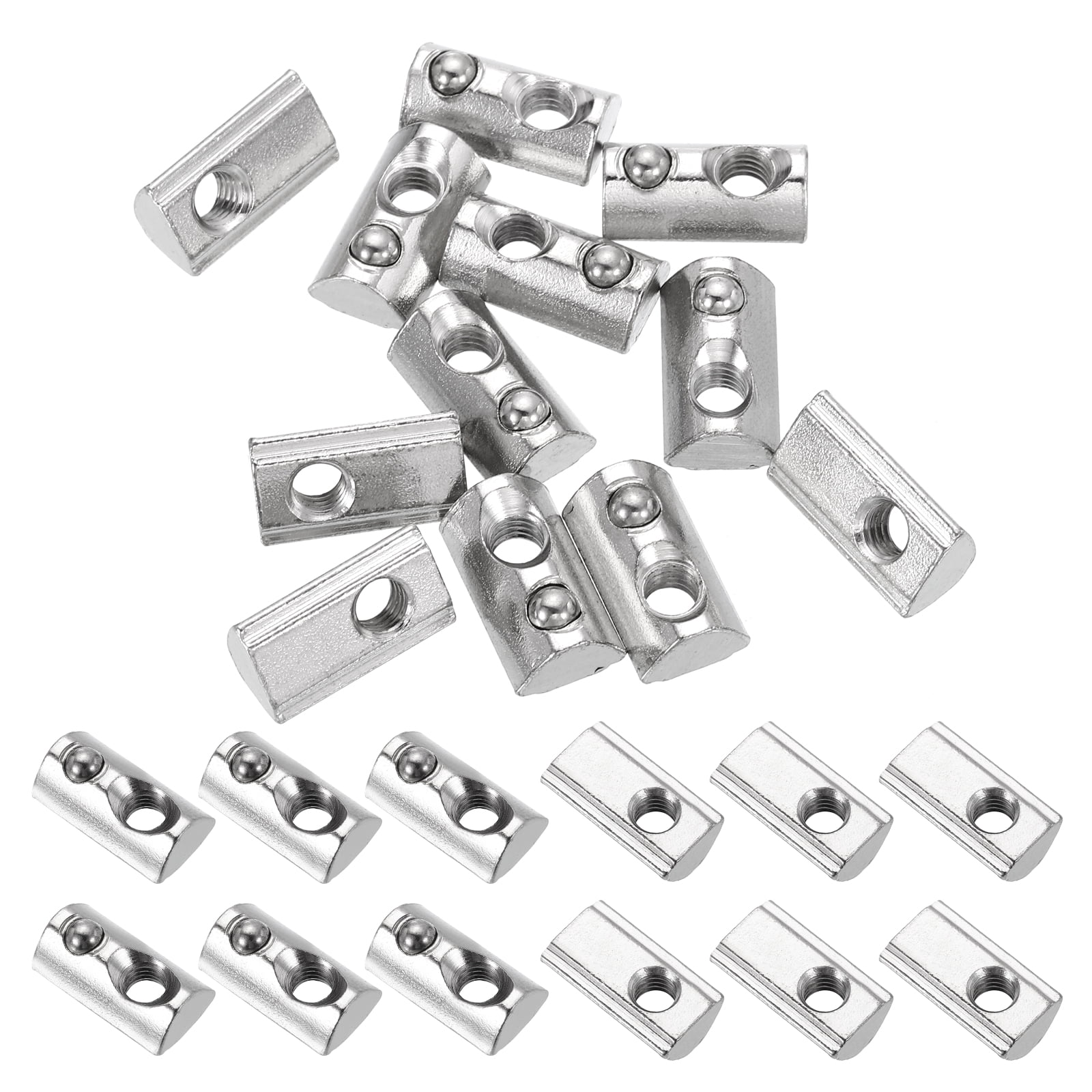 M6 Half Round Roll in Spring T Nuts 3030 Series Carbon Steel T Slot ...