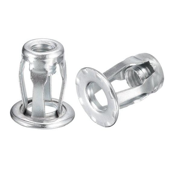 M6 Jack Nuts, 5 Pack Threaded Insert Nut Carbon Steel Rivet Nuts, 18.6mm Length